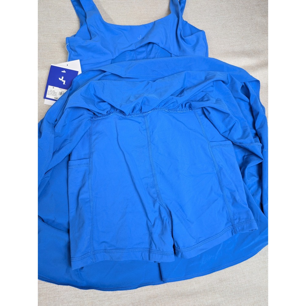 JoyLab Bright Blue Sleeveless Fit-and-Flare Dress - Picture 4 of 4